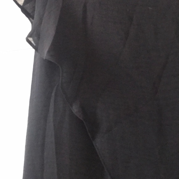 Zara one shoulder black dress medium - Picture 3 of 5